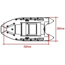Тент для ПВХ лодок 330-350
