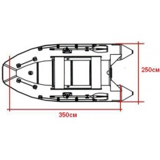 Тент для ПВХ лодок  360-390